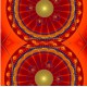 FRACTAL ART DESIGN GREETING CARD Mirror Mandala 